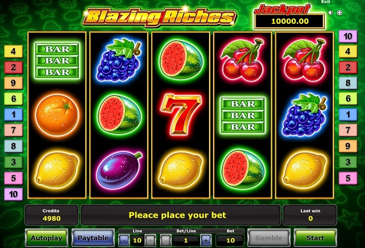 Famous Blazing Riches Free Online Slots